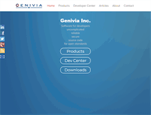 Tablet Screenshot of genivia.com